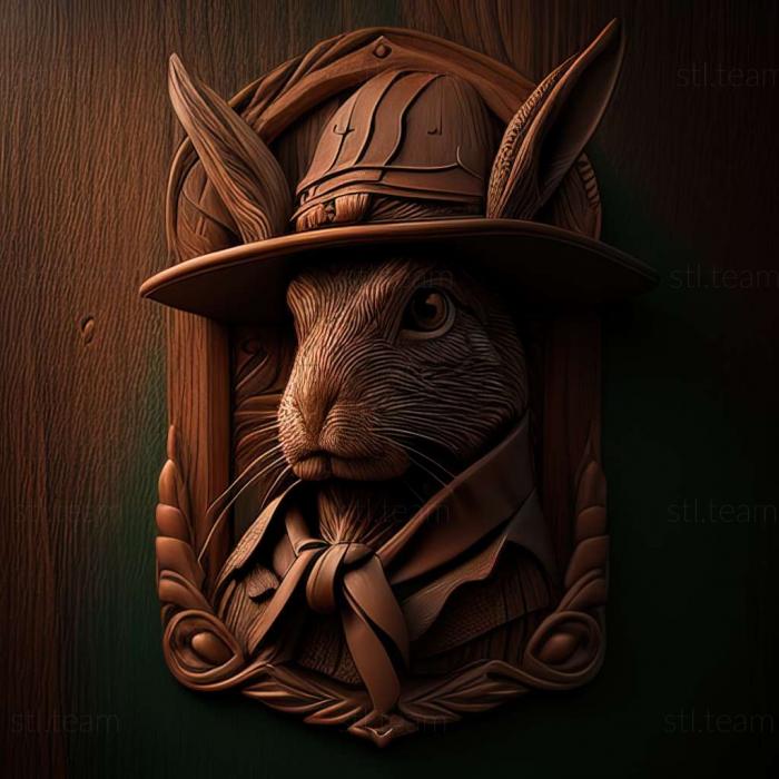 3D model Hare In The Hat game (STL)
